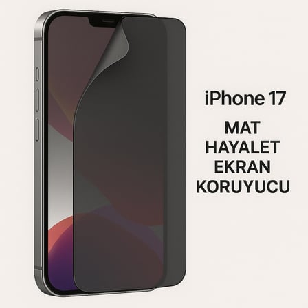 Lensun Nano Mat Hayalet Yandan Görünmeyen Ekran Koruma iPhone Uyumlu iPhone 17