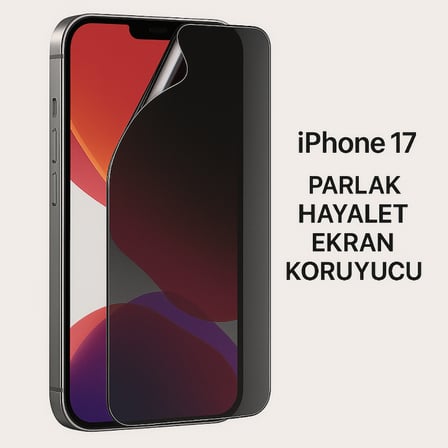 Lensun Nano Parlak Hayalet Yandan Görünmeyen Ekran Koruma iPhone Uyumlu iPhone 17