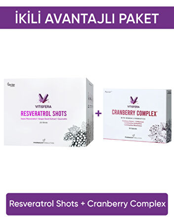 İkili Avantajlı Paket 3 (Resveratrol Shots + Cranberry Complex)