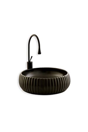 Lena E-4161S Tezgah Üstü Porselen Lavabo