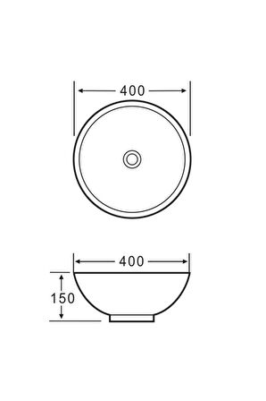 LENA TEZGAHÜSTÜ LAVABO E-5005A