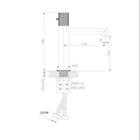 FONTANA LAVABO BATARYASI FM-2219 MAT GRİ-ŞAMPANYA