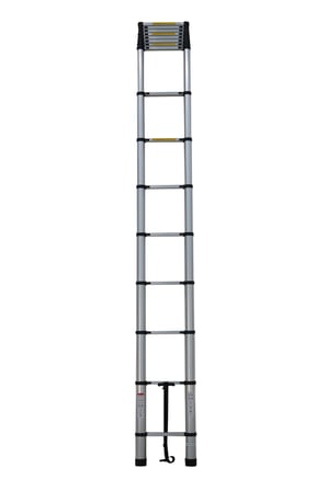 ASVERA 15 Basamak Paslanmaz Çelik Teleskopik Merdiven 4.4 Metre Katlanabilir Uzayan Merdiven