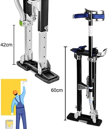 ASVERA BACAK Yürüyen İskele Merdiven 61-102 cm Alüminyum Boyacı Alçıpan Ayaklığı