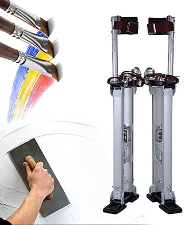 ASVERA Alüminyum Alçıpan Boyacı Ayaklığı 81-122 cm Ayarlanabilir Sıva Bacağı
