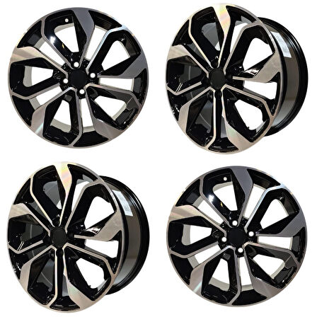 4 lü Takım SONİC 7702 7.5*17 4*100 ET35 73.1 BLACK JANT