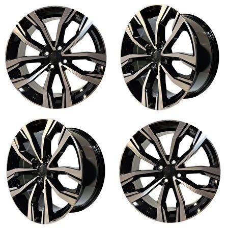 4 lü Takım SONİC 1053 7*17 4*100 ET40 60.1 BLACK MACK JANT