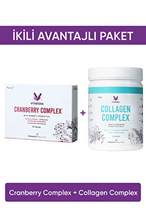 İkili Avantajlı Paket 6 (Cranberry Complex + Collagen Complex)