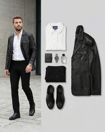 Beystil Erkek Siyah Slim Fit Düz Keten Pantolon