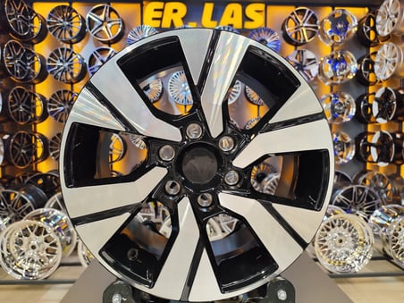 4 Adet DY-1826 7*16 6*120 ET45 57.1 BLACK MACHINED JANT  (Takım)