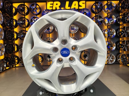 4 Adet FORD ORIJINAL 7*16 5*108 ET50 63.4 SILVER JANT REVİZE EDİLMİŞ (Takım)