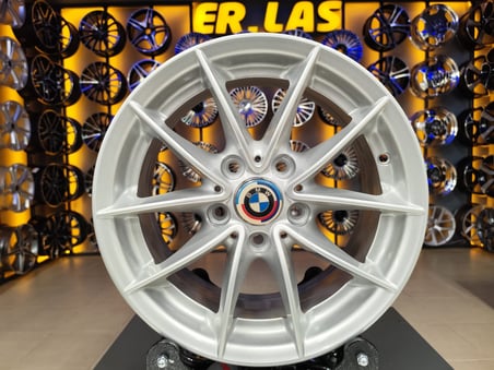 4 Adet BMW ORIJINAL 7*16 5*120 ET31 72.6 SILVER JANT REVİZE EDİLMİŞ (Takım)