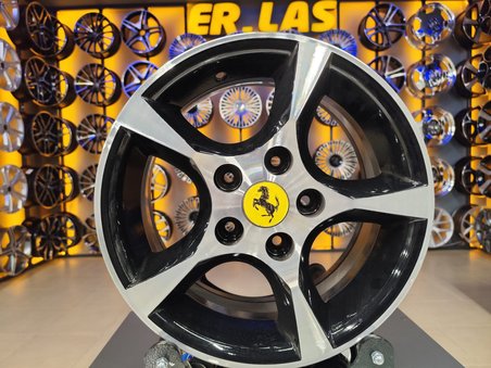 4 Adet GEELY ORIJINAL 6.5*15 5*114.3 ET45 54.1 BLACK MACK JANT REVİZE EDİLMİŞ (Takım)