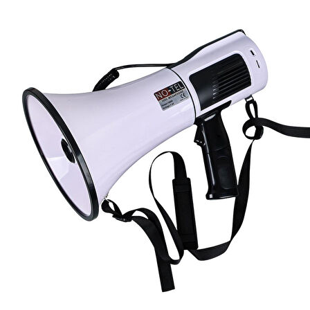 Ayt No-Tel 106U Bluetooth Usb Siren Ses Kayıt Özellikli Dahili Bataryalı 100 Watt Büyük Boy Megafon Hoparlör