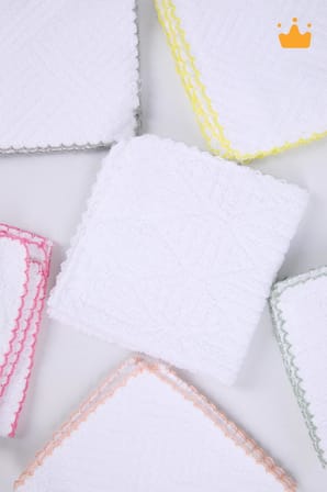 Bebek Ağız Mendili ve Ter Havlusu 6'lı Paket Desenli Pembe 1071