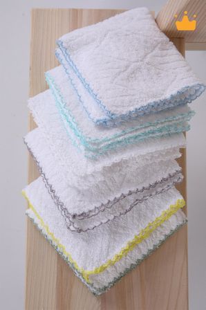 Bebek Ağız Mendili ve Ter Havlusu 6'lı Paket Mavi 1071