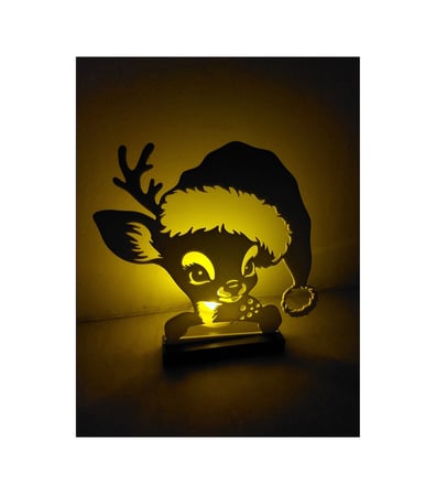 Tatlı Noel Ren Geyiği Mumluk 3d Baskı El Yapımı Yılbaşı Dekoru Sevimli Ve Dekoratif Mumluk Beyaz