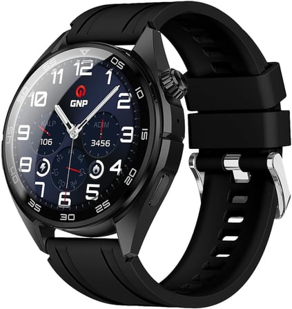 Fitness Takibi, Spor, Sağlık ve Kalp Hızı Takibi için GNP G-Watch Akıllı Saat, Siyah