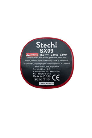 STECH-END YEDEK AKÜ (ARMUT AKÜ) 16V SX09