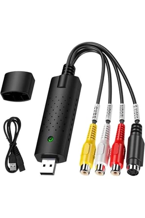 4 Kanal USB EasyCap Video DVR Yakalama ve Kayıt Kartı (RCA / BNC Uyumlu)