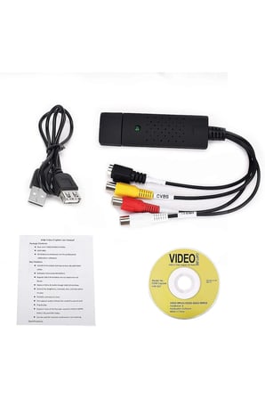 4 Kanal USB EasyCap Video DVR Yakalama ve Kayıt Kartı (RCA / BNC Uyumlu)