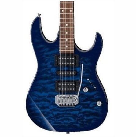 ibanez GRX70QA-TBB Elektro Gitar Tra. Blue Burst Mavi Siyah