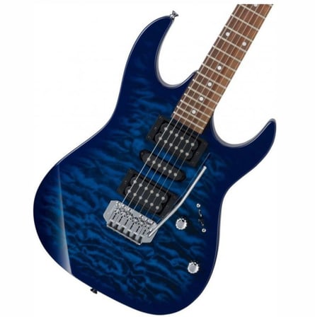ibanez GRX70QA-TBB Elektro Gitar Tra. Blue Burst Mavi Siyah