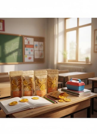 Kurutulmuş Portakal Dilimleri 12 Adet - 50g Atıştırmalık Boy