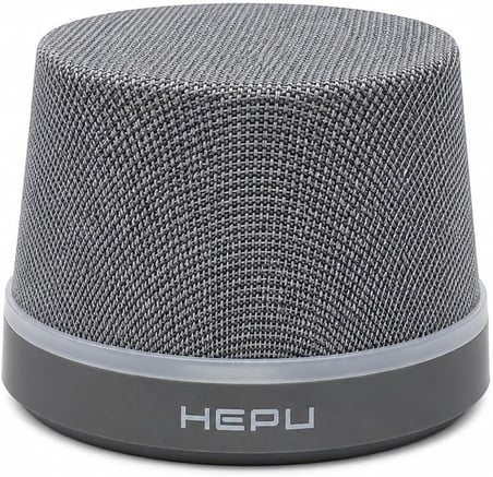 HP-MS01G Manyetik Bluetooth Hoparlör Telefon Standlı Kablosuz Hoparlör, Bluetooth 5.3 TWS Stereo, 360° Ses Efekti RGB LED Işıklı, Type-C Şarjlı Taşınabilir Hoparlör Gri