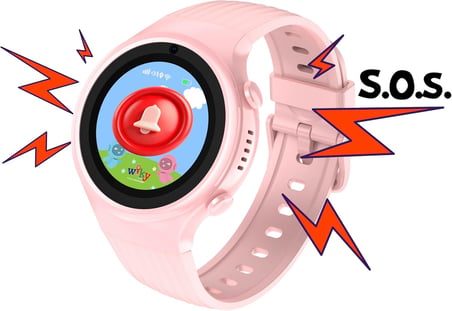 Wiky Watch 5S Çocuk Akıllı Saat - Görüntülü Arama, Gps, Sos, Sağlık Takibi, Nabız Ölçer, Spo2Ölçer, Adımsayar, Güvenli Alan, Gorilla Glass Dokunmatik Ekran, Güvenli Liste, IP67 Suya Dayanıklı (Pembe)
