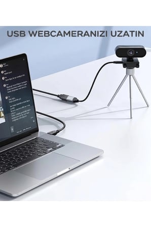 20 Metre USB 2.0 Sinyal Güçlendirici Çipli Profesyonel Uzatma Kablosu