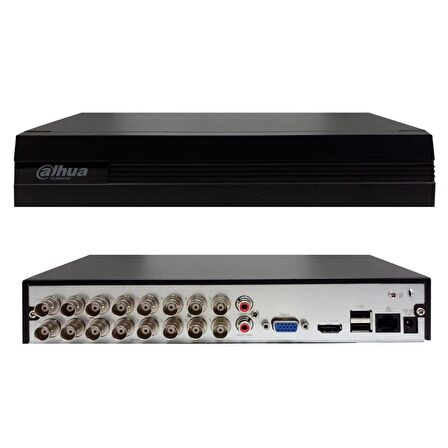 KAYIT CİHAZI AHD DVR 16 KANAL 2MP 1080N H265 HD/CVI/TVI/CVBS/IP DAHUA DH-XVR1B16-I