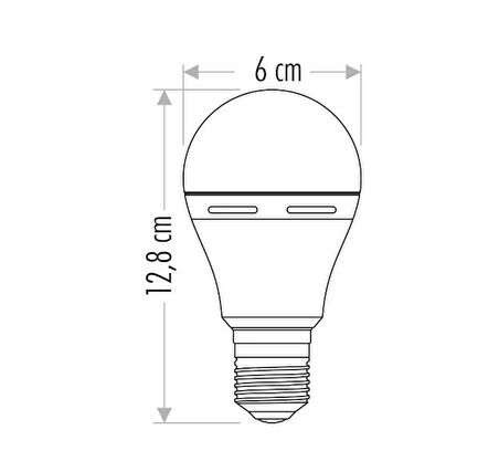 Cata CT-4229 9W 220V E27 Duylu Şarjlı Led Ampul Beyaz 5 Adet