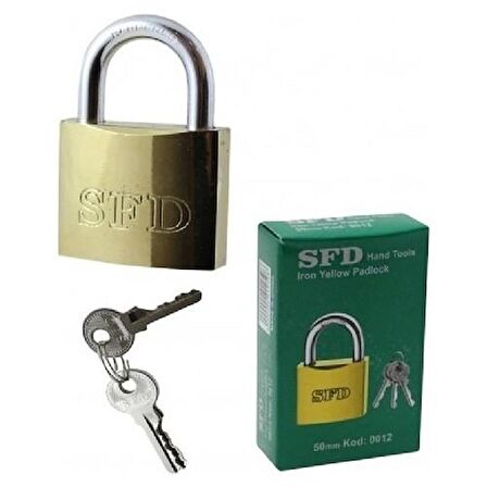 Asma Kilit Sarı Uzun 50 MM