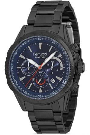 Ferrucci Full Fonksiyonlu ve Takvimli Erkek Kol Saati Çelik Kordon&Kasa