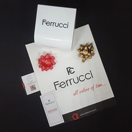 Ferrucci Modern Şık Kasa 1.Sınıf Çelik Su Geçirmez Kadın Kol Saat