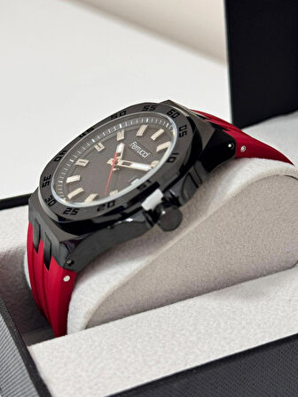 FERRUCCİ ERKEK KOL SAATİ ÇELİK KASA DAYANIKLI SİLİKON KORDON 30 METRE SUYA DAYANIKLI