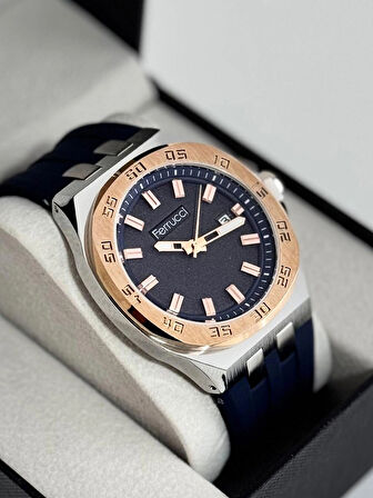 FERRUCCİ ERKEK KOL SAATİ ÇELİK KASA 30 METRE SUYA DAYANIKLI