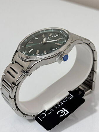 FERRUCCİ ERKEK KOL SAATİ ÇELİK KASA BOMBELİ CAM 30 METRE SUYA DAYANIKLI