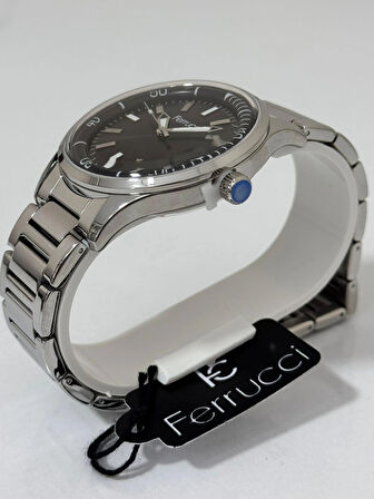 FERRUCCİ ERKEK KOL SAATİ ÇELİK KASA BOMBELİ CAM 30 METRE SUYA DAYANIKLI