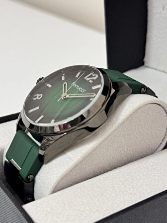 FERRUCCİ ERKEK KOL SAATİ ÇELİK KASA DAYANIKLI SİLİKON KORDON 30 METRE SUYA DAYANIKLI