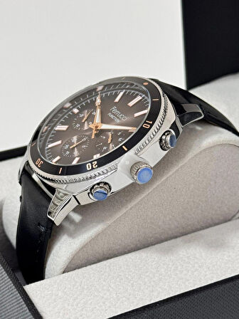 FERRUCCİ ERKEK KOL SAATİ ÇELİK KASA DAYANIKLI DERİ KORDON 30 METRE SUYA DAYANIKLI