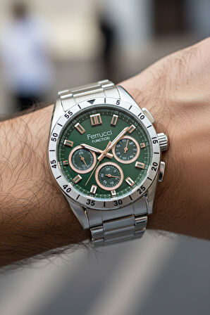 Ferrucci Gümüş Çelik Kordon Erkek Kol Saati L03553M.04 