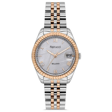 Ferrucci FER.03581M.05 Çelik Kordon Kadın Kol Saati