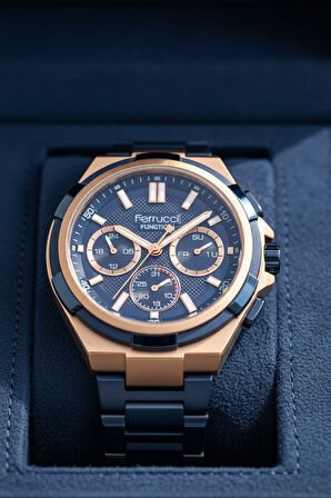 Ferrucci Lacivert Çelik Kordon Erkek Kol Saati L03580M.3 