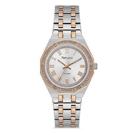 Ferrucci FER.03584M.03 Çelik Kordon Kadın Kol Saati