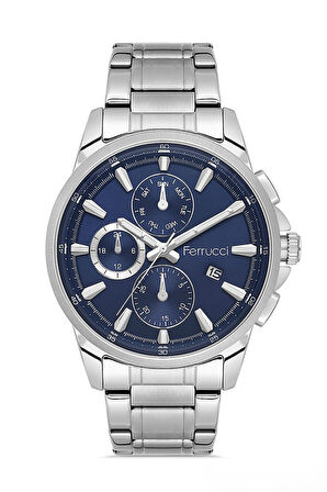 Ferrucci Gümüş Çelik Kordon Erkek Kol Saati L03596M.02 