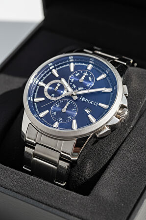 Ferrucci Gümüş Çelik Kordon Erkek Kol Saati L03596M.02 