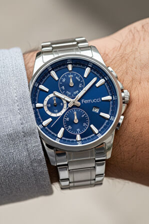 Ferrucci Gümüş Çelik Kordon Erkek Kol Saati L03596M.02 