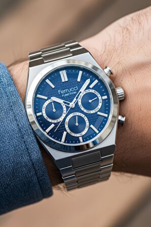 Ferrucci Gümüş Çelik Kordon Erkek Kol Saati L03503FM.2 